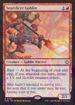 Foil Searslicer Goblin - Foundations | MTG Card - Image 1