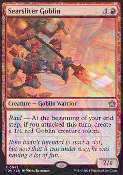 Foil Searslicer Goblin - Foundations | MTG Card - Image 3