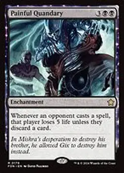 Painful Quandary - Foundations | MTG Card - Image 4