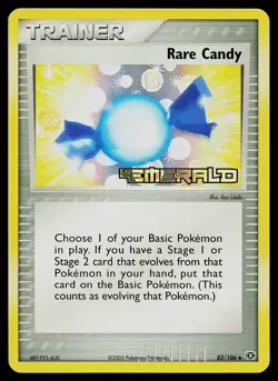 Pokemon Card - Rare Candy Emerald 83/106 Reverse Holo Stamped - Image 1