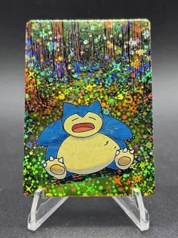 PokeDoodly Snorlax - 1st Edition Full Art Holo Card - Fan Art - Image 2