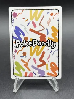 PokeDoodly Snorlax - 1st Edition Full Art Holo Card - Fan Art - Image 3