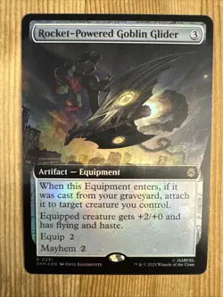 MTG - Rocket-Powered Goblin Glider - Extended - SPM 281 - Foil - NM - Image 1