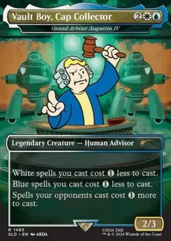 MTG Borderless Vault Boy, Cap Collector - Grand Arbiter Augustin IV SLD: Fallout - Image 1