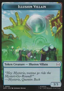 MTG - Illusion Villain / Spider Marvel's Spider-Man Tokens double sided - Image 1