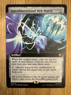 Interdimensional Web Watch - Extended Art SPM NM MTG - Image 1