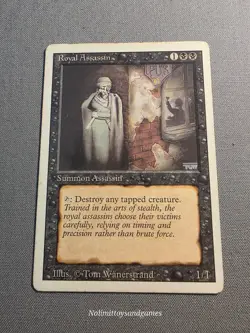 MTG Revised Edition Royal Assassin Rare Magic The Gathering Free Shipping - Image 1