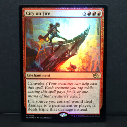 City on Fire - Foil - MTG March of the Machine - NM - Image 1