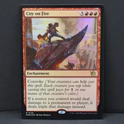 City on Fire - Foil - MTG March of the Machine - NM - Image 2