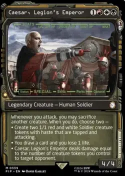 Caesar, Legion's Emperor (Showcase) -Near Mint MTG - Image 1