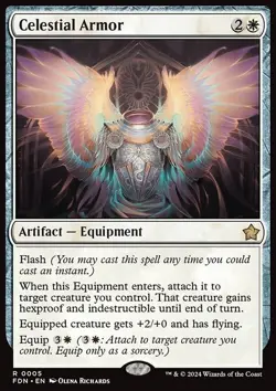 Celestial Armor - Foundations | MTG Card - Image 3