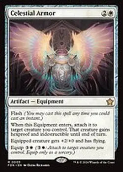 Celestial Armor - Foundations | MTG Card - Image 4