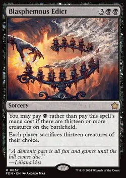 Blasphemous Edict - Foundations | MTG Card - Image 3