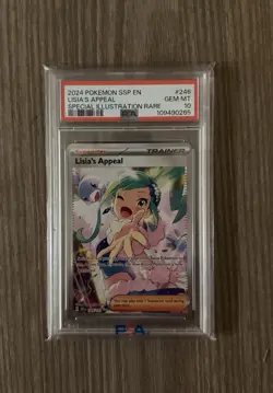 2024 POKEMON SSP EN-SURGING SPARKS #246 LISIA'S APPEAL PSA 10 - Image 1