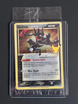 Pokemon TCG 2021 Sword & Shield Celebrations Greninja Gold Star Promo Sealed - Image 1