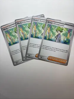 x4 Wally's Compassion 132/132 - Mega Evolution - Pokemon - NM/M English - Image 1