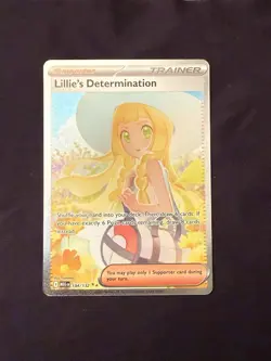 Pokemon Lillie's Determination SIR 184/132 Mega Evolution ENGLISH Pack Fresh - Image 1