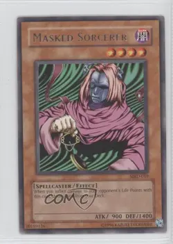 Sorcerer (R) Unlimited YuGiOh Metal aiders #MRD-019 2002 - Image 1