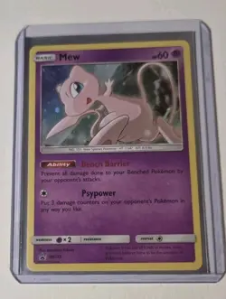 2019 Mew Promo SM215 Pokemon Sun & Moon Holo Rare Card - Image 3