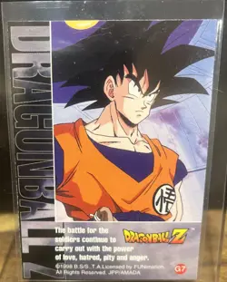 1998 Dragon Ball Z card G-7 Piccolo Silver prizm - Image 2