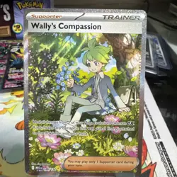 Pokemon TCG Mega Evolution Wally’s Compassion Trainer Card 186/132 Near Mint NM - Image 1