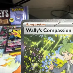 Pokemon TCG Mega Evolution Wally’s Compassion Trainer Card 186/132 Near Mint NM - Image 2