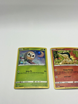 Rowlet Cyndaquil Oshawott SWSH220 SWSH221 SWSH222 Pokemon Promo Holo Card Lot NM - Image 2