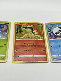 Rowlet Cyndaquil Oshawott SWSH220 SWSH221 SWSH222 Pokemon Promo Holo Card Lot NM - Image 4