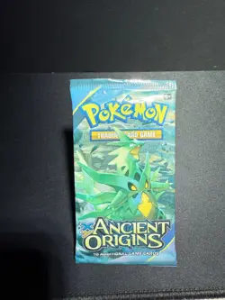 Sun-faded XY Ancient Origins Booster Pack Sealed Genuine Pokemon Cards - Image 1