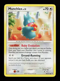 Munchlax 70/111 Common Rising Rivals Pokemon Card - Image 1