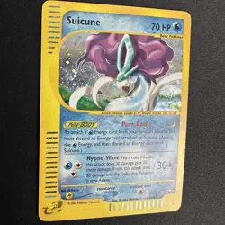 SUICUNE Aquapolis Holo Rare Pokemon Card TCG H25/H32 MP Moderately Played - Image 2