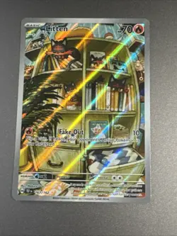 Pokemon TCG Litten Temporal Forces Illustration Card 167/162 Near Mint Condition - Image 1