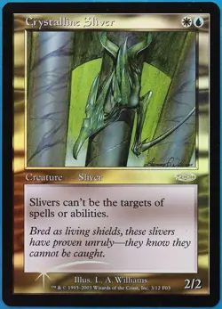 Crystalline Sliver (FNM Promo) FOIL PLD MTG MAGIC CARD (490750) ABUGames - Image 1