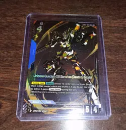 Gundam TCG Card Game Unicorn Gundam 02 Banshee (Destroy Mode) - GD01-003 LR+ AA - Image 1