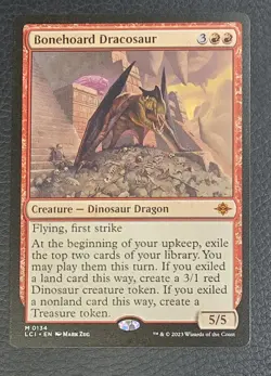 Bonehoard Dracosaur The Lost Caverns of Ixalan Regular MTG NM Magic Card - Image 1