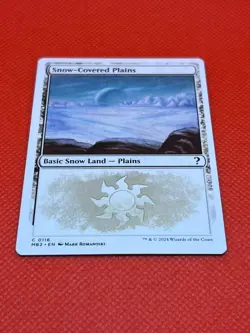 MTG Snow-Covered Plains(White Border) Mystery Booster 2 Regular - Image 2