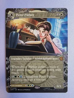MTG Spider-man Peter Parker Amazing Spider-man Mythic Showcase 208 NM - IN HAND - Image 1