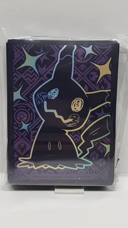Shiny Mimikyu Paldean Fates Pokemon TCG Deck SLEEVES 65Ct Official Nintendo ETB - Image 1