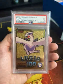 Pokemon Lugia Meiji Gold Foil 2000 PSA 5!! Extremely Rare!! Low POP! Clean Slab - Image 1