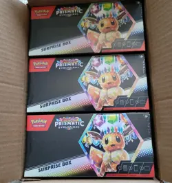 Pokemon Prismatic Evolutions Surprise Boxes! Case/Lot of SIX (6) Sealed Boxes! - Image 3