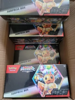 Pokemon Prismatic Evolutions Surprise Boxes! Case/Lot of SIX (6) Sealed Boxes! - Image 4