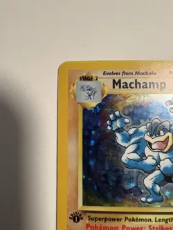 1999 Pokemon Machamp Holo 8/102 1st Edition Base Set WOTC - Image 5