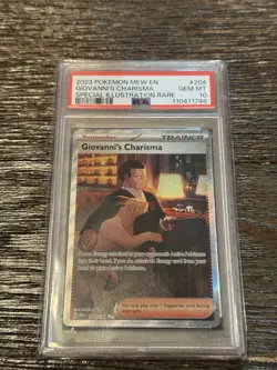 2023 Pokemon Mew En Giovanni’s Charisma Special Illustration Rare PSA 10 - Image 1