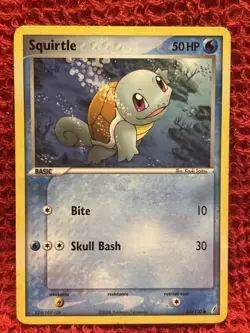 Squirtle - 63/100 - Common MP, English Pokemon EX Crystal Guardians - Image 1