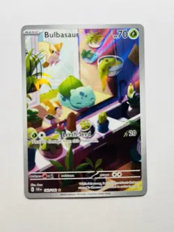 Bulbasaur 143/142 Full Art Illustration Rare Pokemon Tcg Stellar Crown - Image 4