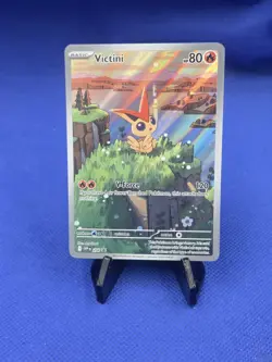 Pokemon Scarlet & Violet Victini 208 Black Star Promo Illustration Rare NM - Image 1