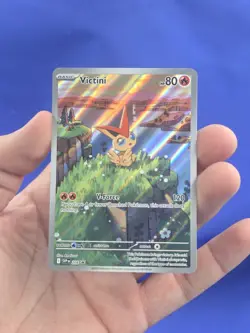Pokemon Scarlet & Violet Victini 208 Black Star Promo Illustration Rare NM - Image 2
