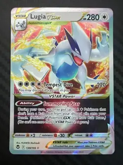 Pokemon TCG Lugia VSTAR Sword & Shield Silver Tempest 139/195 Ultra Rare VLP - Image 1