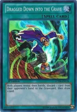 *** DRAGGED DOWN INTO THE GRAVE *** 1ST EDITION SUPER RARE LCYW-EN174 YUGIOH! - Image 1