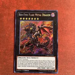 Red-Eyes Flare Metal Dragon CORE-EN054 Clash of Rebellions 1st Ed. Secret Rare - Image 1